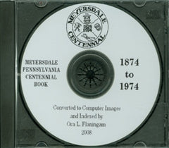 Meyersdale, PA  Centennial Souvenir Book - 1874-1974