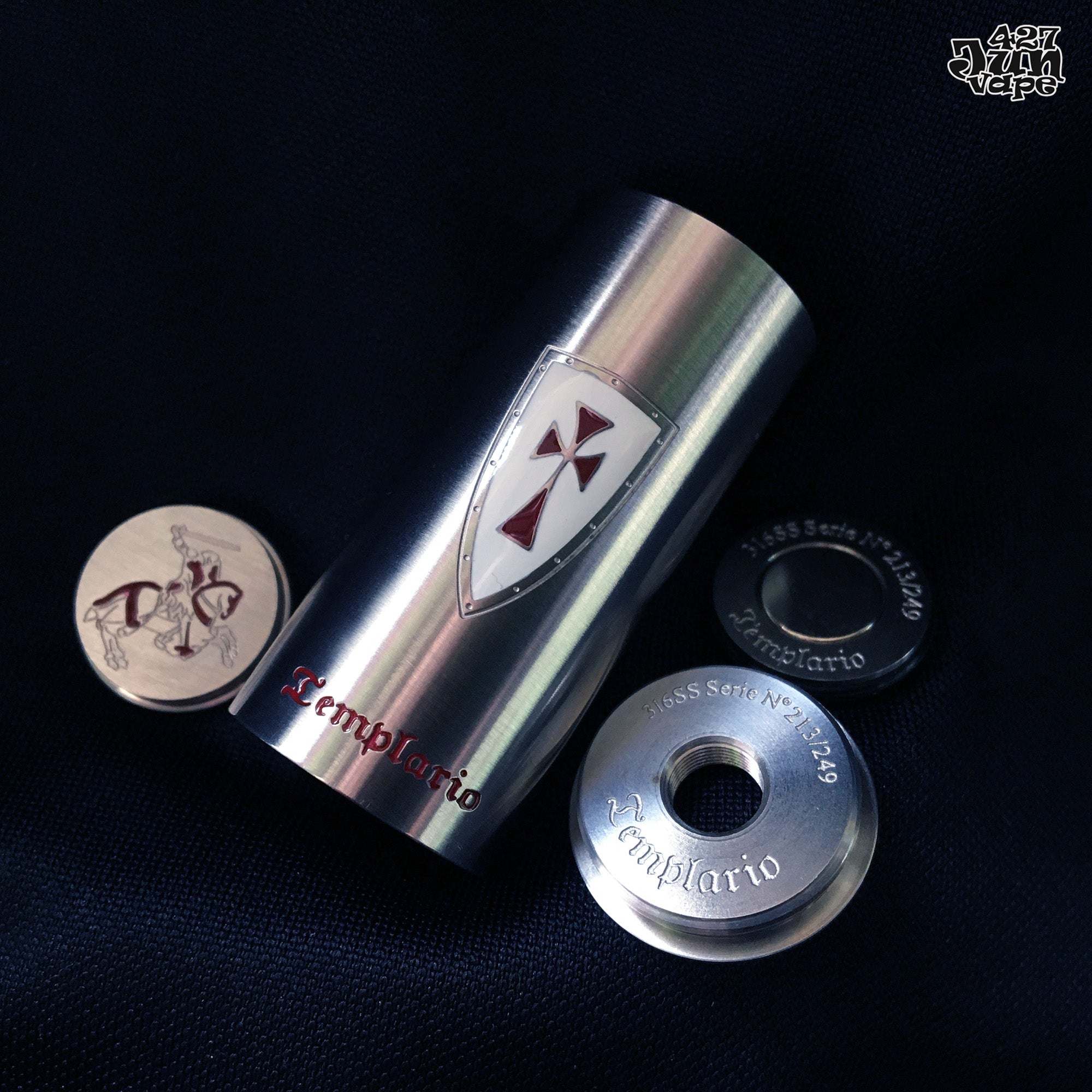 Templario 150 Mech Mod Customized Metal Brushed Style Jun427vape