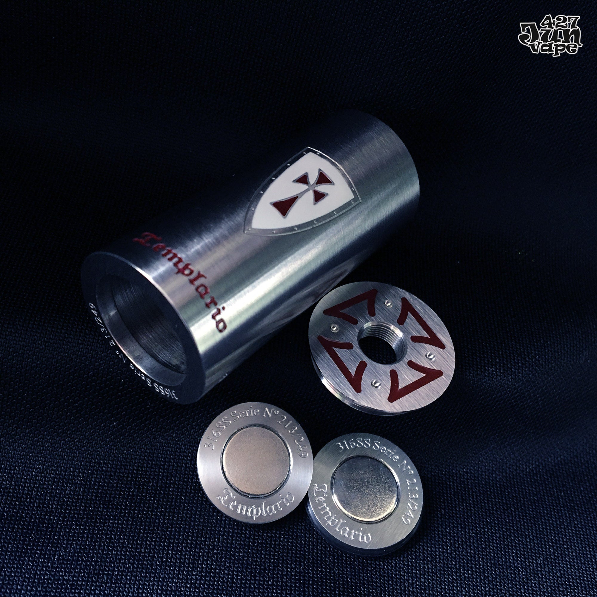 Templario 150 Mech Mod Customized Metal Brushed Style Jun427vape