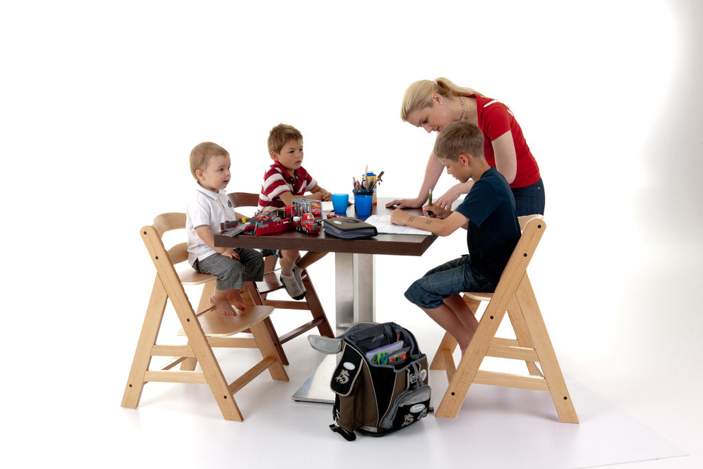 hauck alpha  wooden highchair