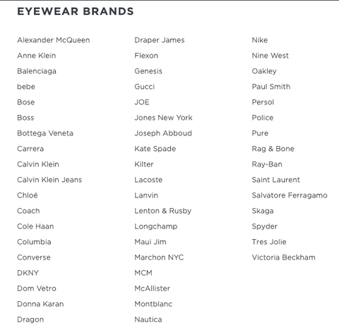 Eyeglass Repair Brands