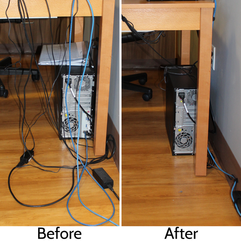 Office Desk Cable Organization Ng Sensible Solutions