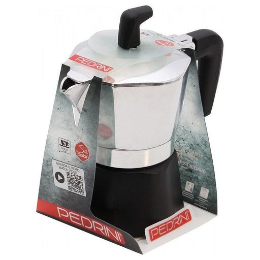 Espresso Coffee Maker Moka Pot: PEDRINI ITALY Sei Moka Polished