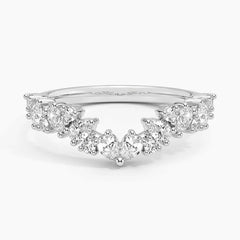 Olivetta Contoured Wedding Band Ring - LR115
