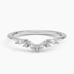 Yvette Diamond 0.15ctw Wedding Band Ring - LR43