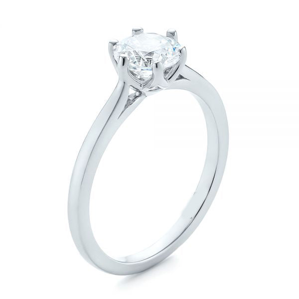 six prong solitaire diamond ring