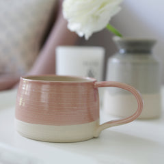 Handmade Mug in a Pink Glaze