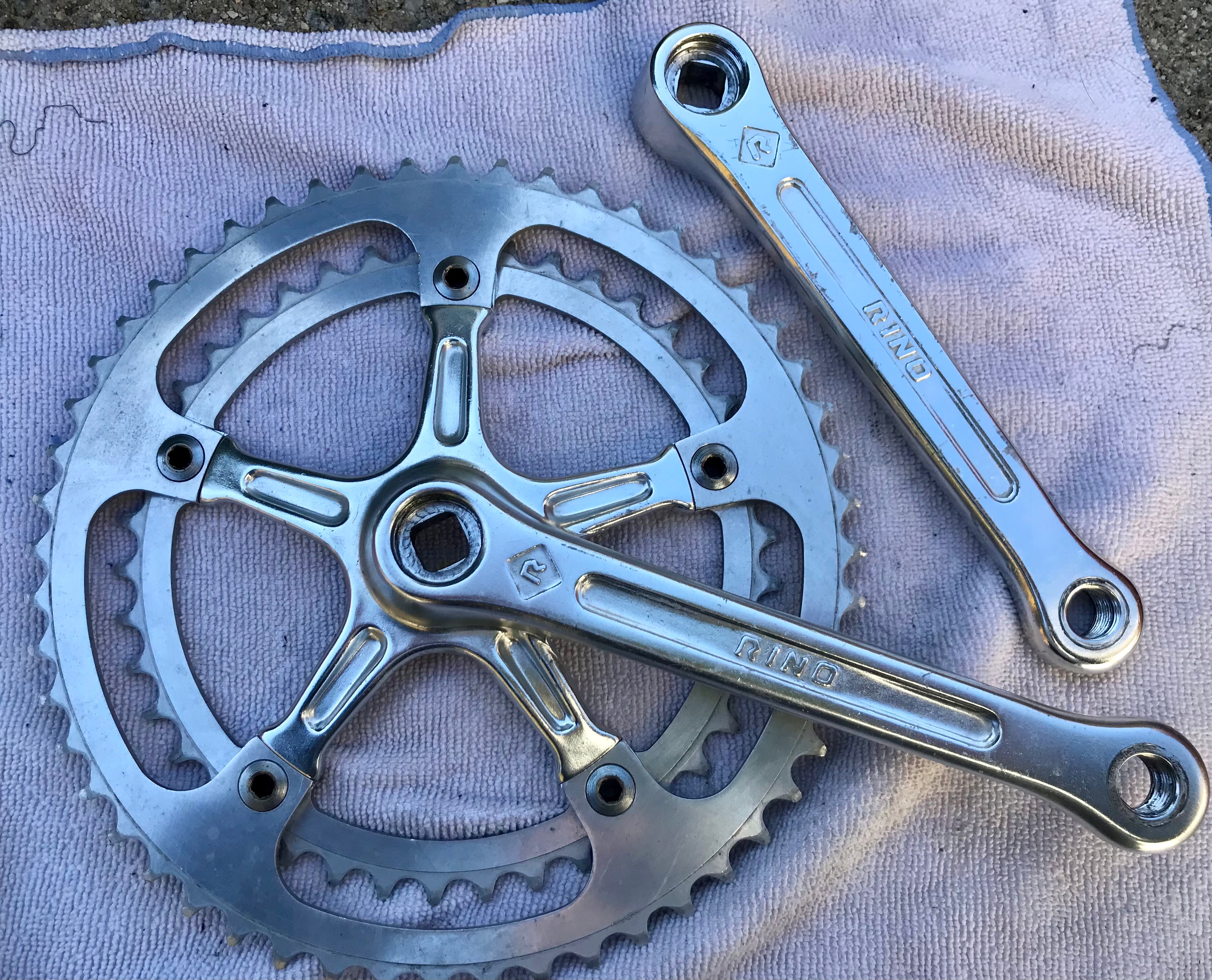 Cambio Rino Corsa Crankset, 170mm, 52/42t, 1980’s