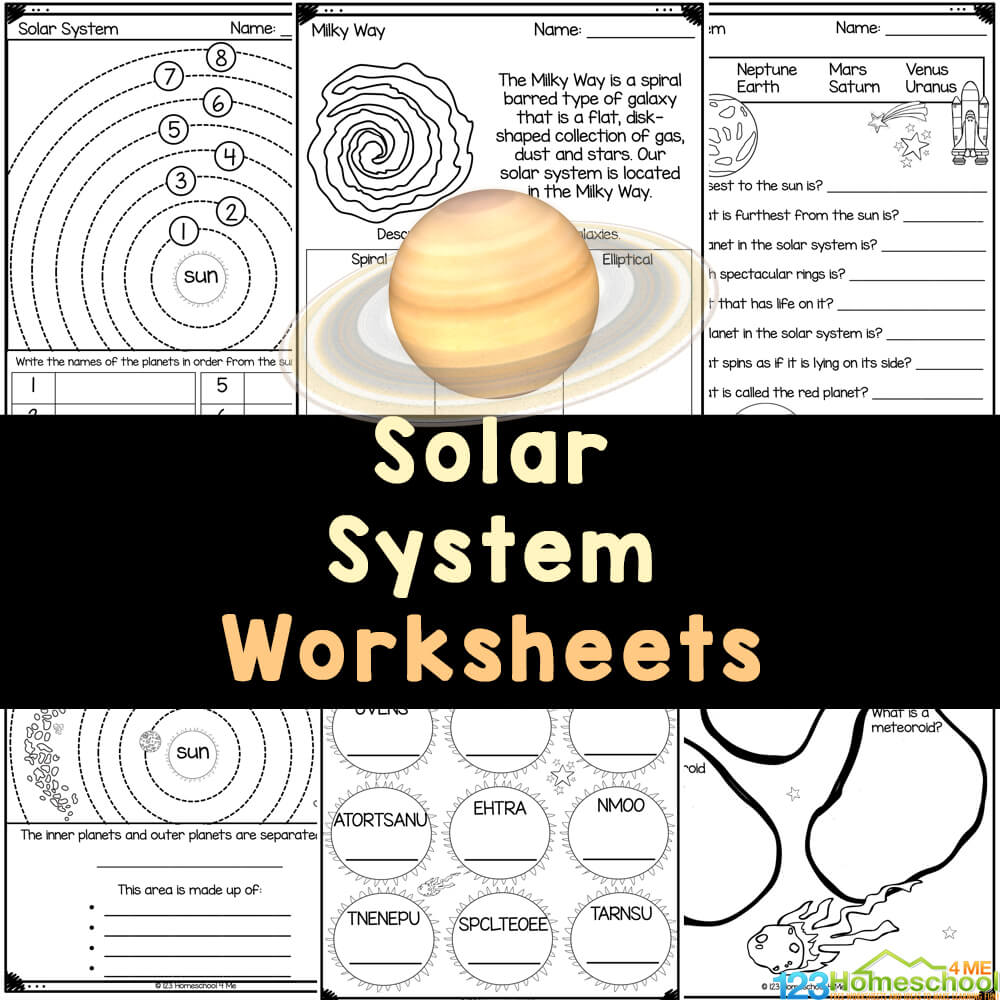 solar system worksheets best pixel design