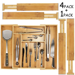 Adjustable Large Kitchen Utensil Drawer Organizer With Images