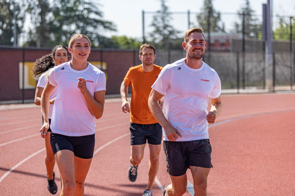 Jason training with college athletes.