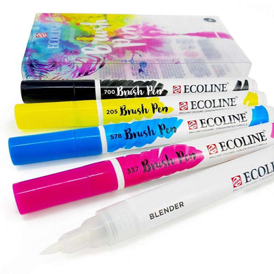 Talens Ecoline Brush Pen 5 set, Beige Pink Colors