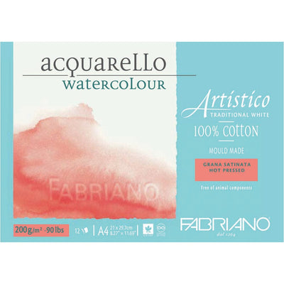 Fabriano Artistico Watercolor Papers 56x76 cm: Fabriano Artistico Hot  pressed 300 gsm 56x76cm