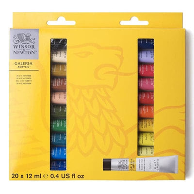 Winsor and Newton Galeria Acrylic Paint Colour Chart