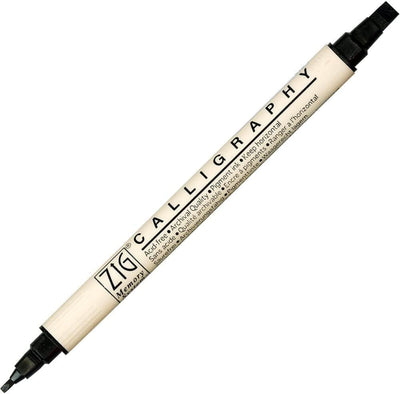 FUDENOSUKE BRUSH PEN DUAL BLACK - 4901991053494