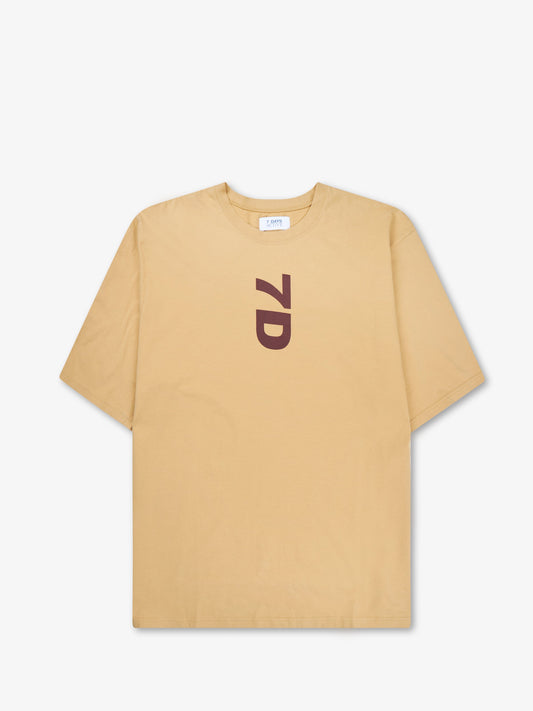 7 DAYS Enslow S/S Tee T-shirt 613 Pale gold