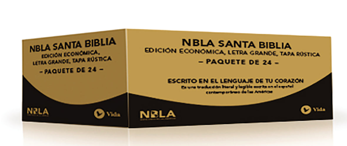 NBLA Santa Biblia, Edición Económica, Letra Grande, Tapa Rústica - Paquete de 24