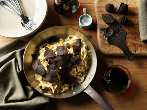 Fresh truffle pasta pack for two with caviar to share