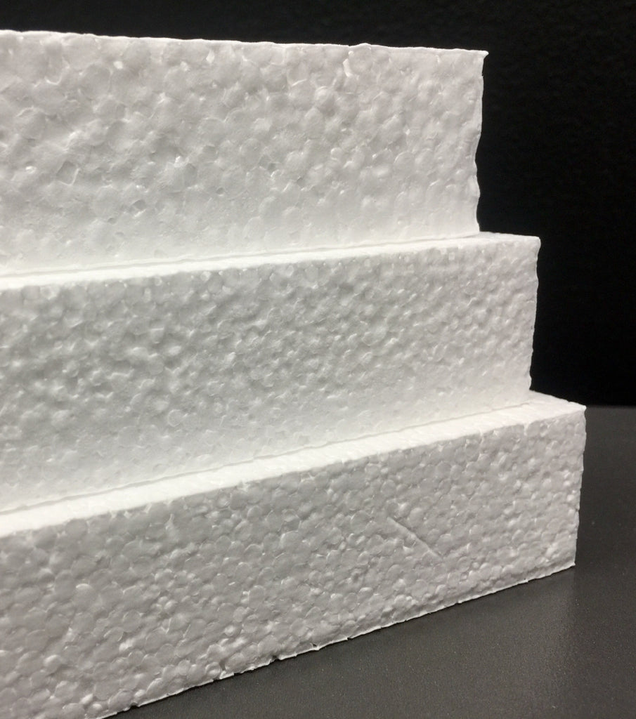 Block - 2 Thick x 12 x 18 - Styrofoam