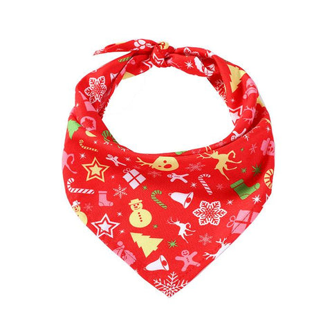 Christmas Triangle Bandana for Dogs Cats