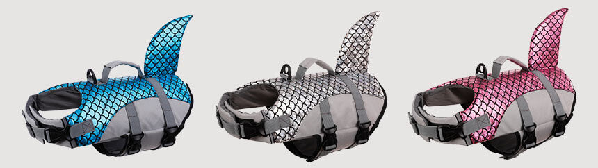 Dog Life Jacket in Shark Fin