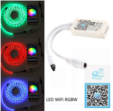 RGB LED strips rull med smart home wifi app og Bluetooth