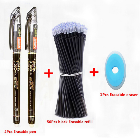 Pen som kan viskes bort med viskelær svart farge