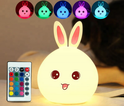 Rabbit LED Night Light Silicone lamp