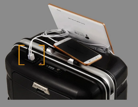 Stilig multifunksjonell håndbagasje koffert