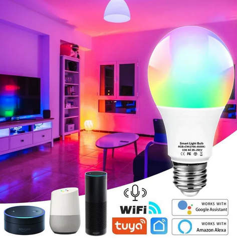 Smart WiFi Alexa Light Bulbs LED RGB Color