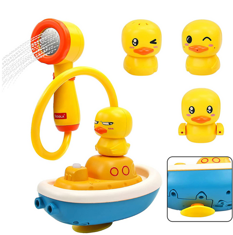 Duck badeleker og Badeand lekesett Duck Bath Toy Badeand-lekesett