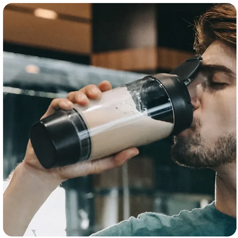 Protein blender mixing shaker cup