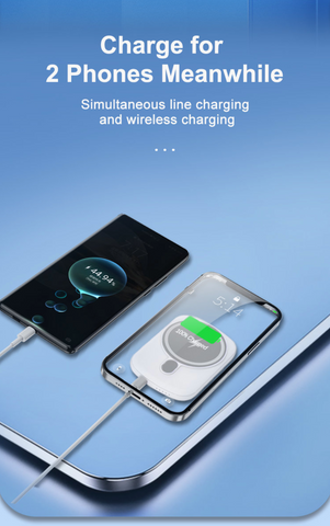 5000 mAh Magnetic  and Wireless Power Bank Phone Charger For iphone 13, 12 13Pro og 12 Pro Max.