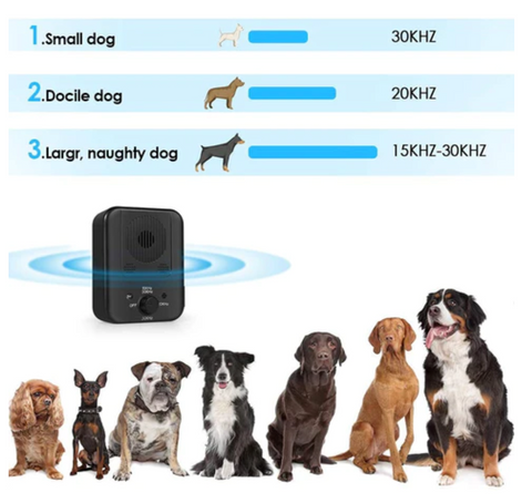 Anti hunde bjeffestasjon - Ultrasonic Anti Dog Bark Device