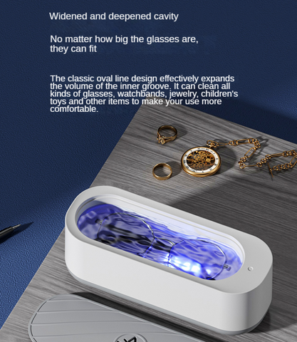 Multifunksjonell Briller Rengjøringsmaskin Liten bærbar Mini Rengjøring til Smykker Makeup Brush