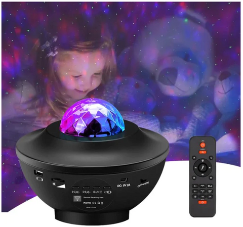 Galaxy projector lamp black