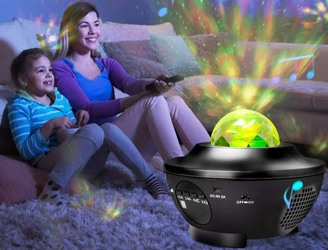 Galaxy projector lamp black