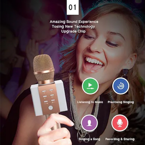 Karaoke-mikrofonen med Bluetooth-tilkobling