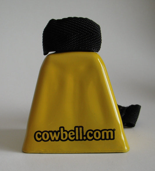 Yellow Football Cowbells - Cowbells For Sporting Events