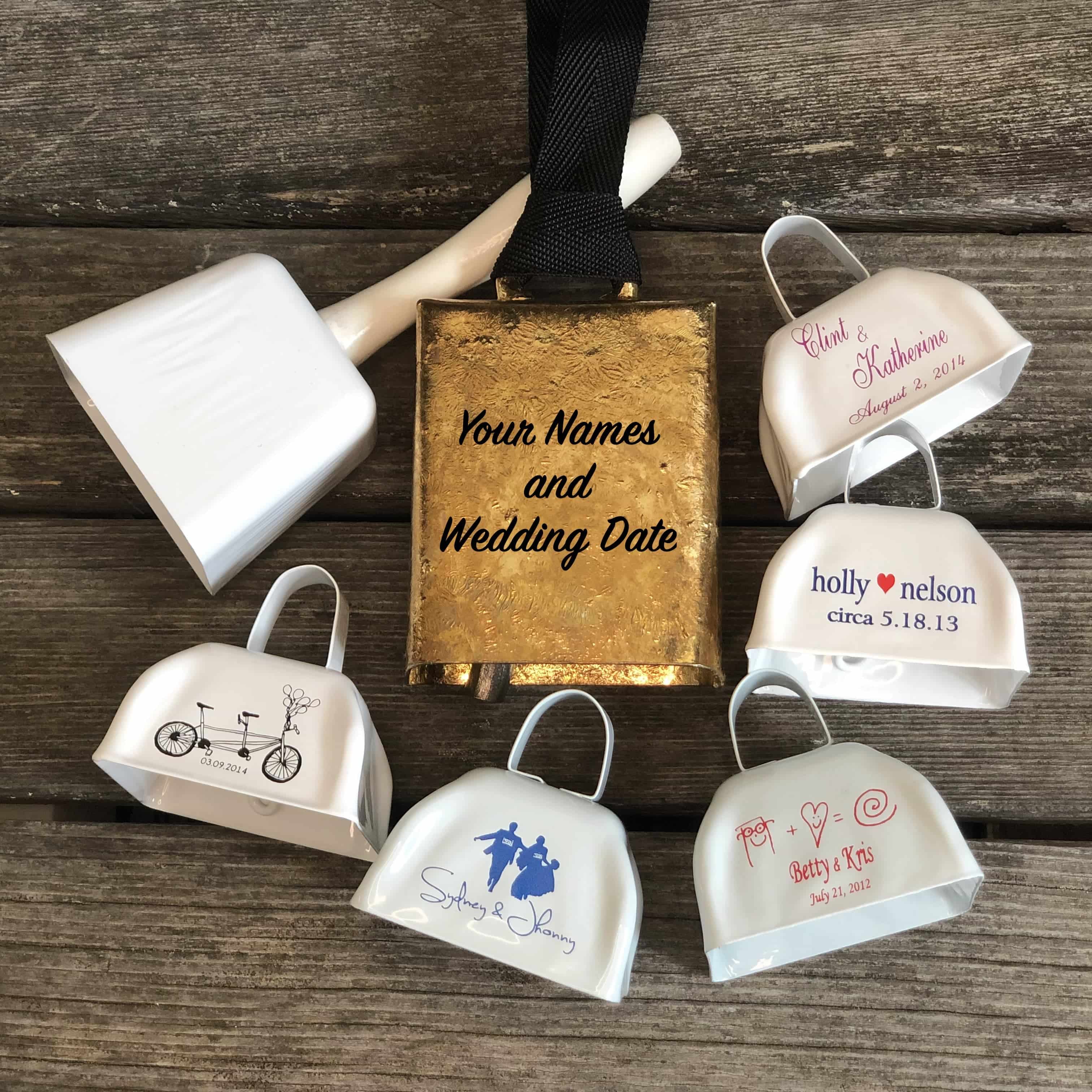 Custom personalized cowbells for FUN trophies, events and