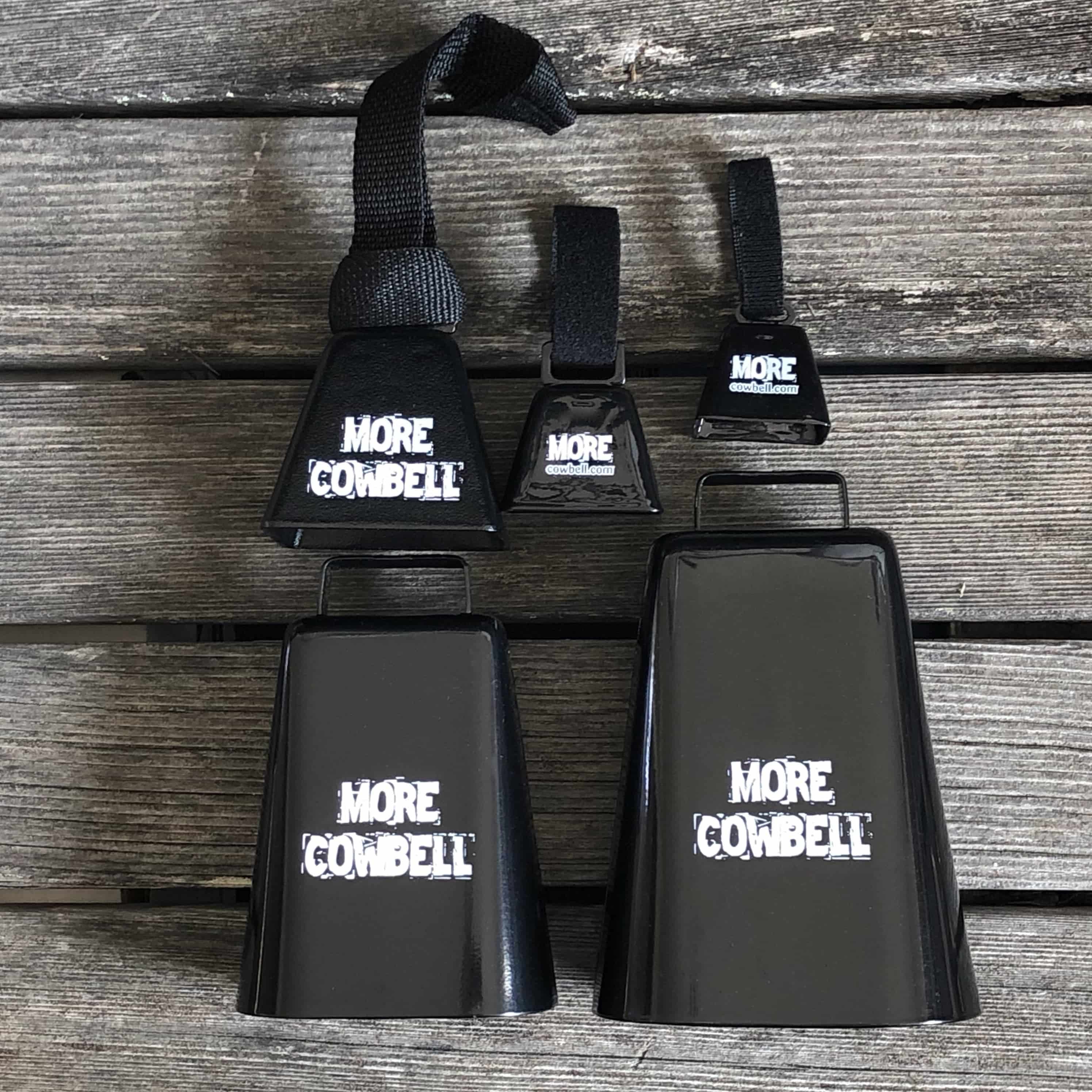 Custom personalized cowbells for FUN trophies, events and