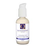 Luminess Face lotion, Quannessence, Made in Canada, Skincare, holistic beauty, Face, Moisturizer, Lotion, Cream, Clear bottle with pump
