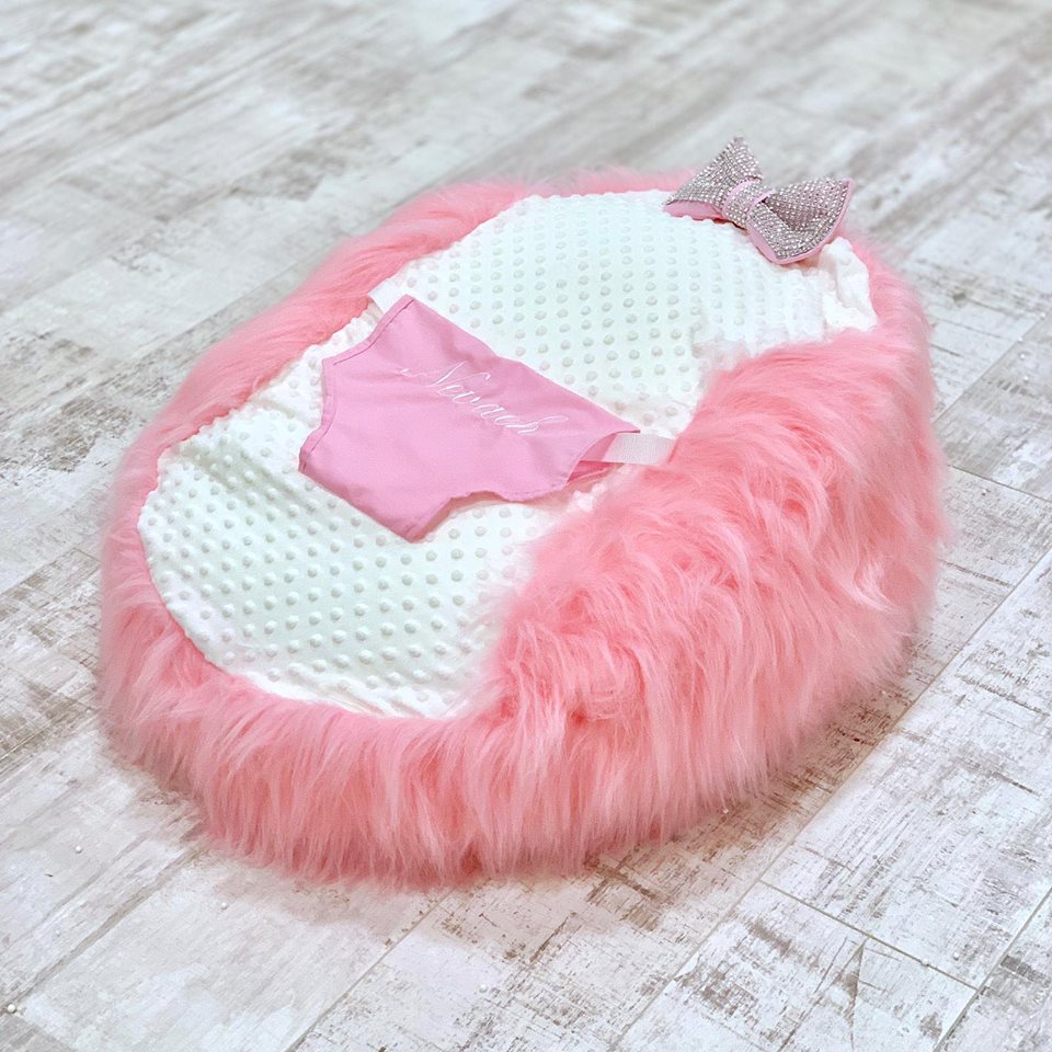 baby bean bag pink