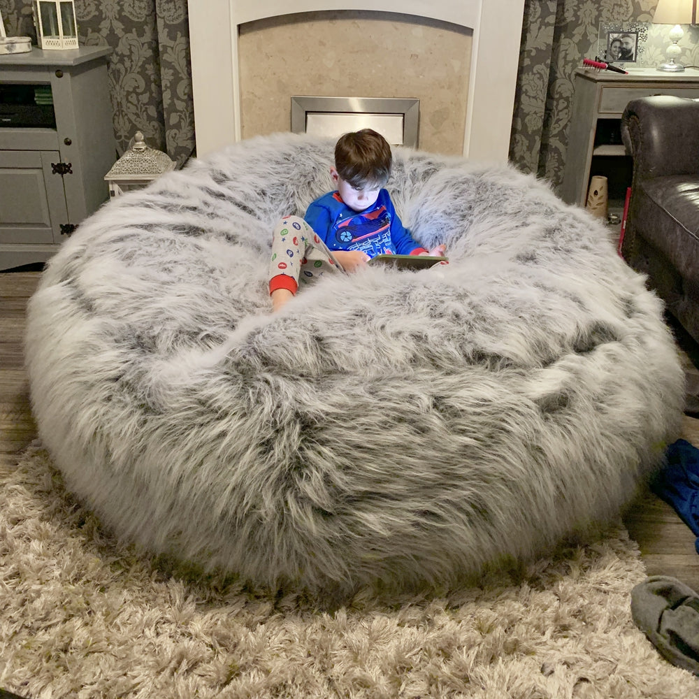 The Ultimate Xxl Adults Children S Pre Filled Faux Fur Bean Bag