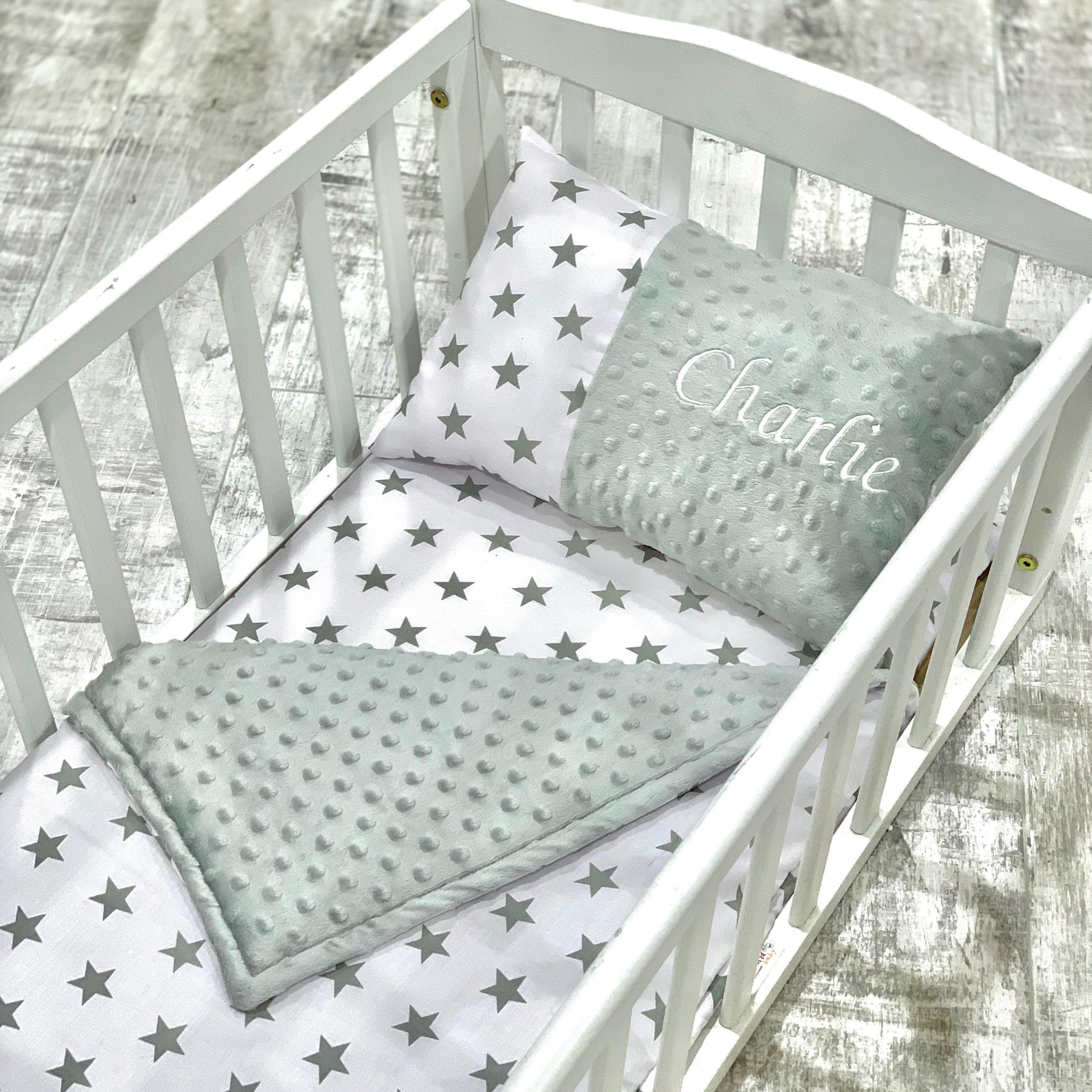 personalised baby bedding