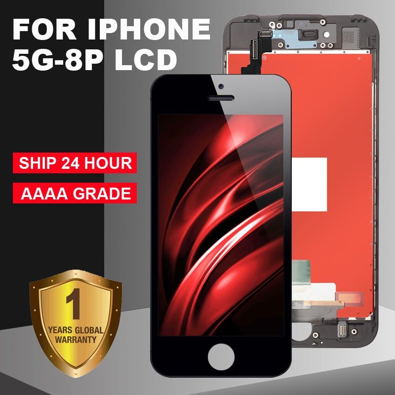 Grade A iPhone 6S 6SP 7 7P 8 8PLUS LCD with 3D Touch Screen Digitizer for iPhone 6 6P 5 5S SE 5C display + gift
