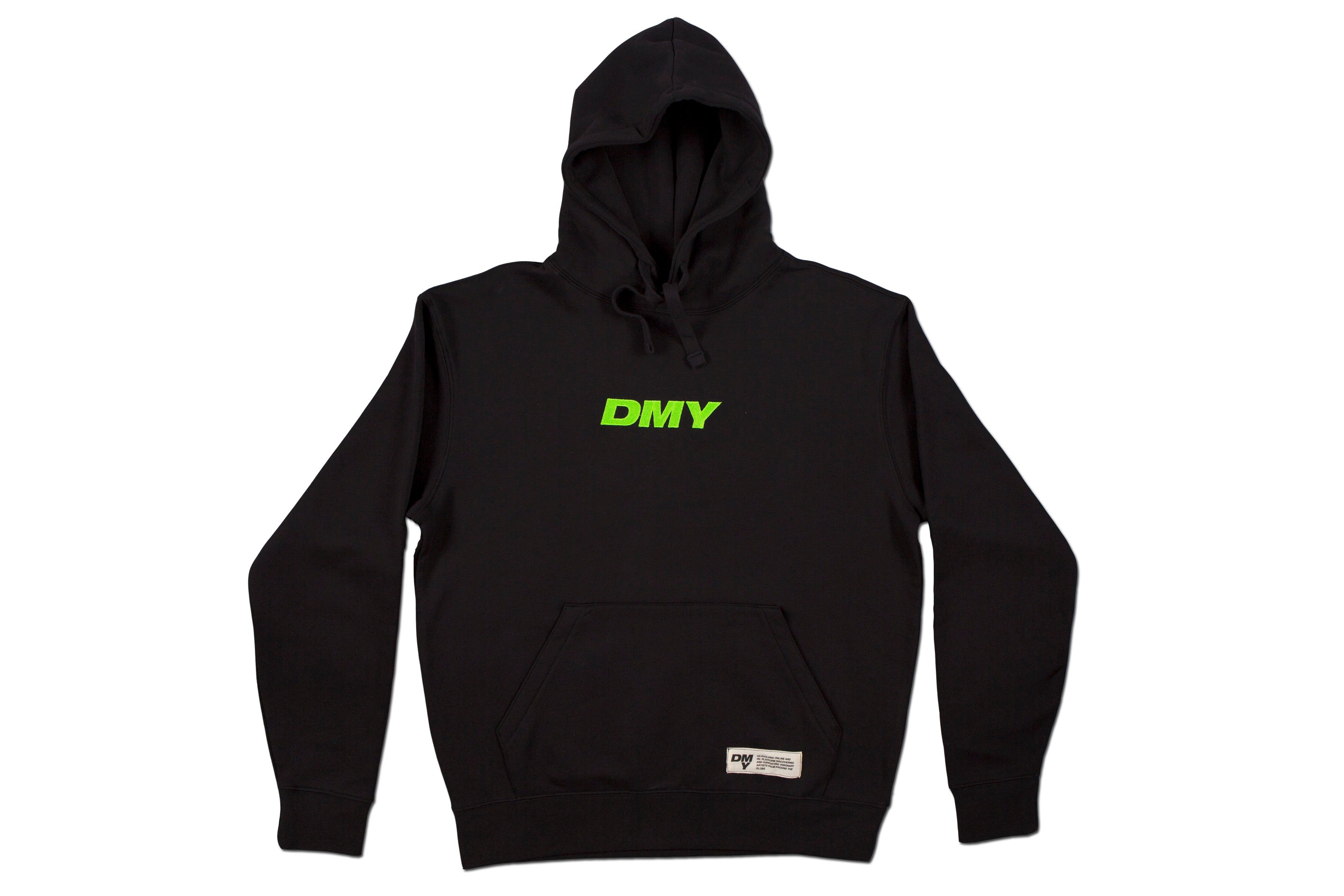 neon green and black hoodie