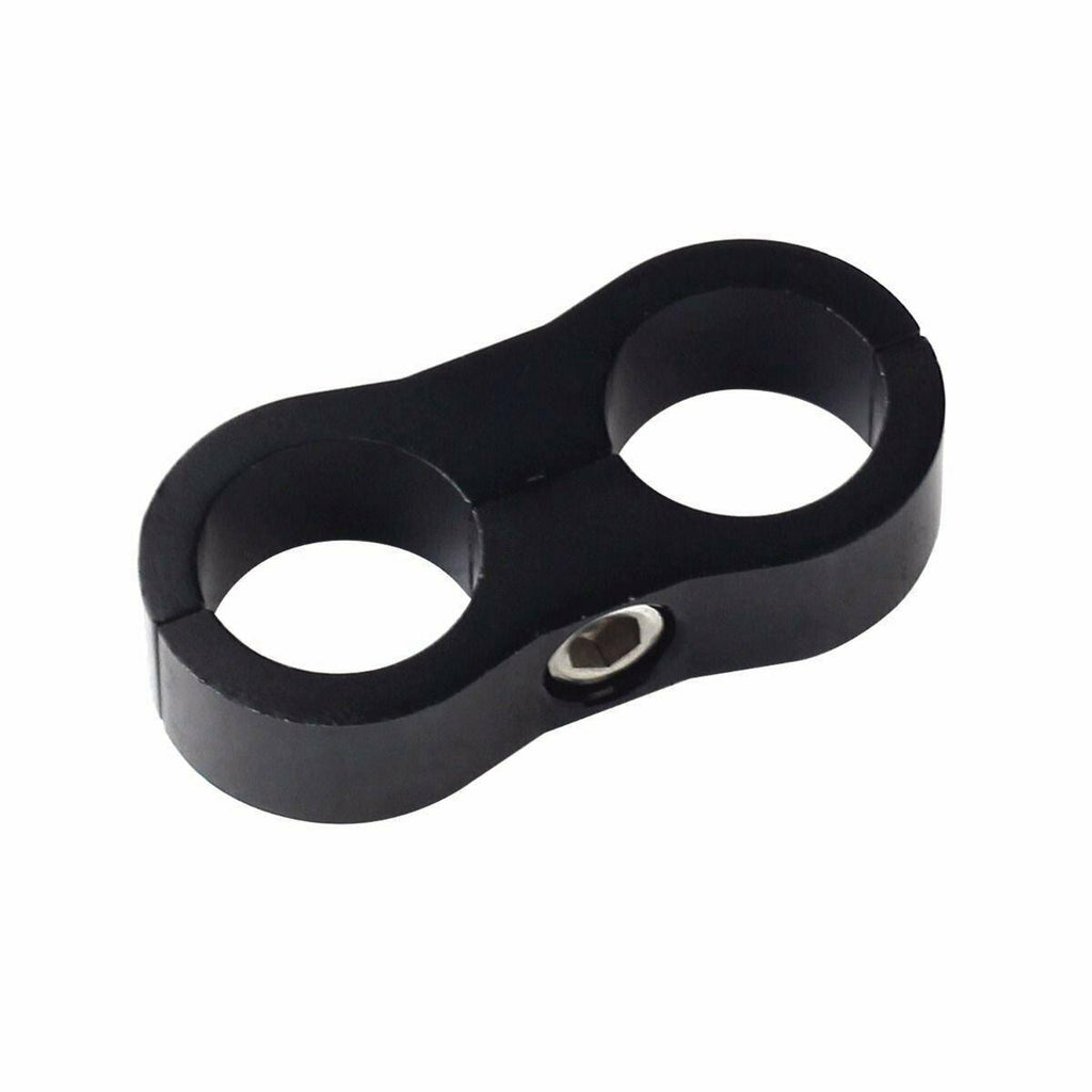 Separator Divider Clamp 1pc Black AN10 Billet Oil Fuel Water Hose Turb ...