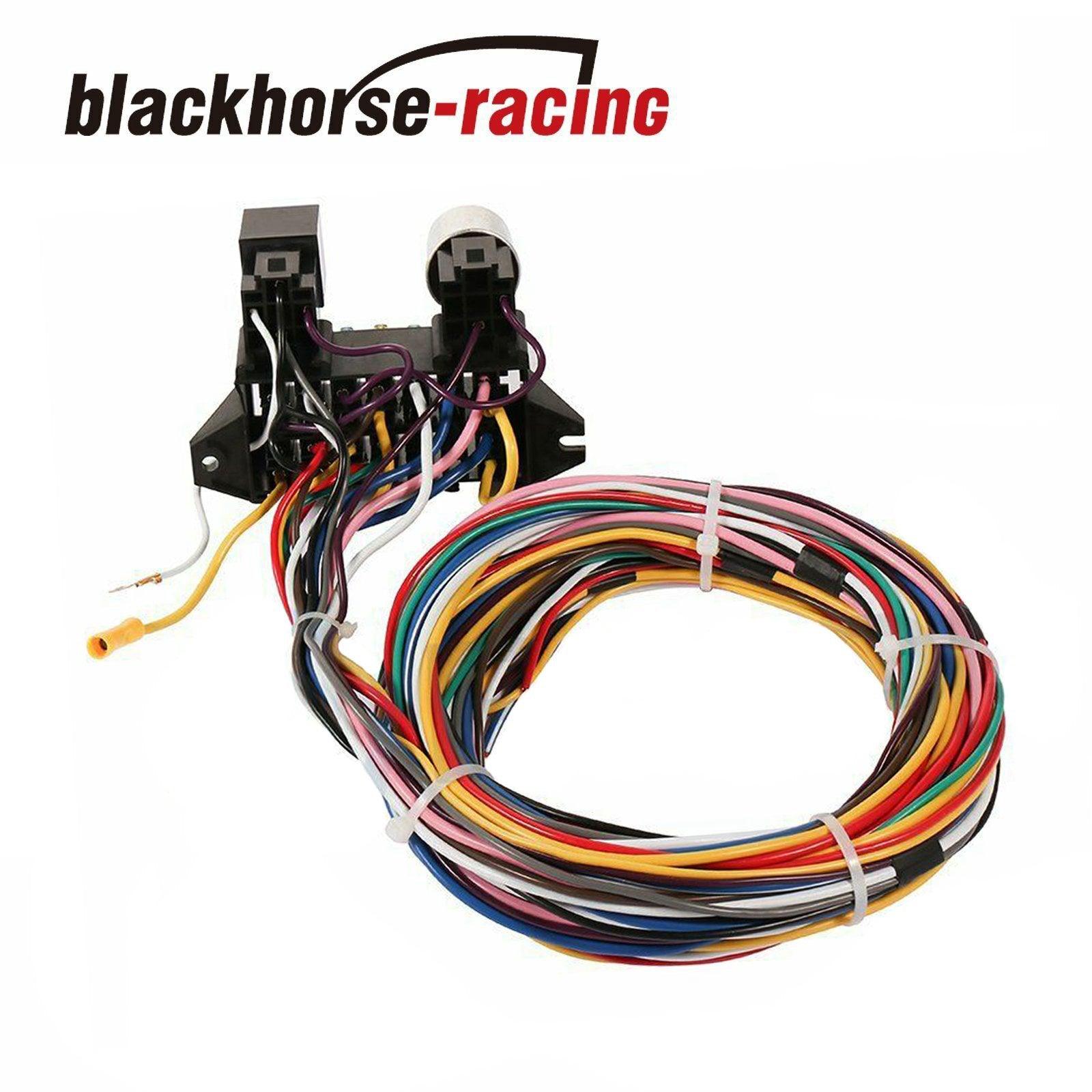 NEW 12 CIRCUIT WIRE HARNESS MUSCLE CAR HOT ROD STREET ROD XL WIRES UNI
