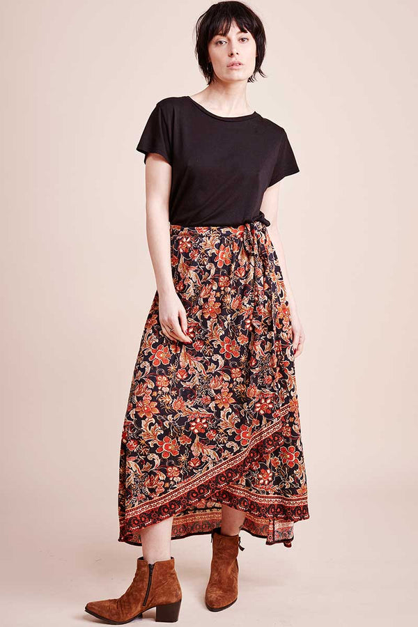 wrap maxi skirt uk